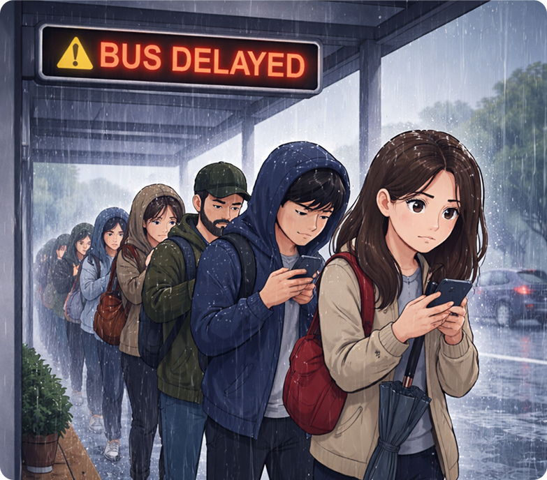 Bus terminal disruptions